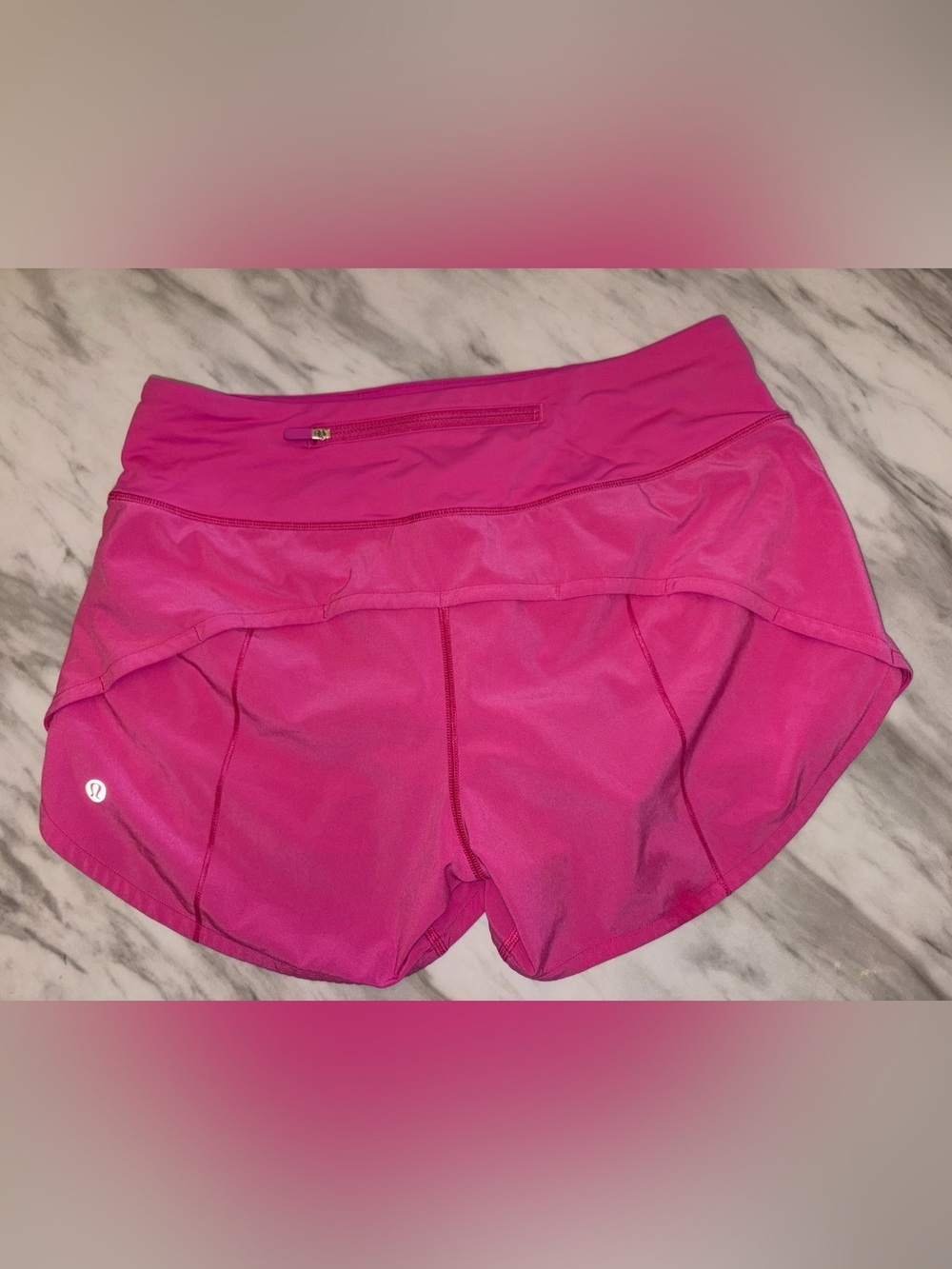 Lululemon Speed Short Pink Running Shorts Athletic Workout Size 6